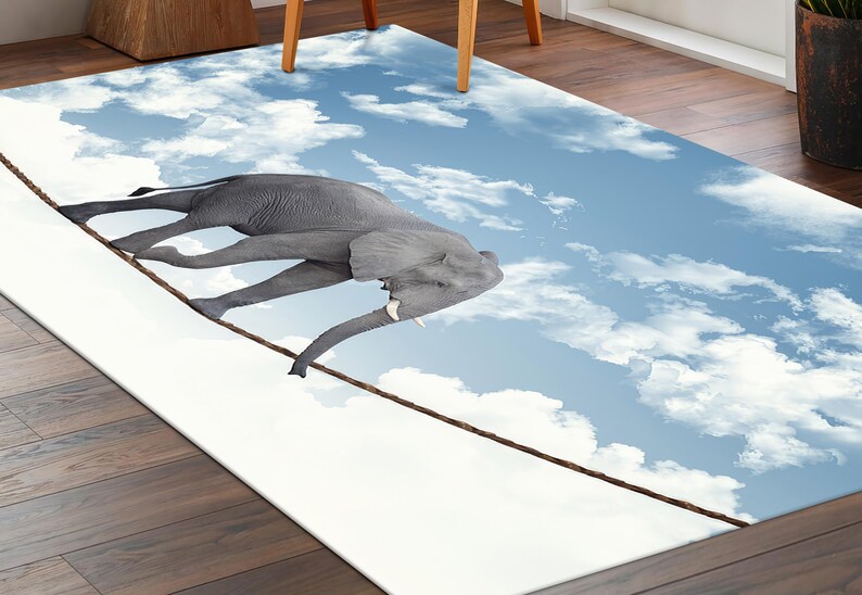 Elephant Rugs,Surreal Rugs,Animal Rugs,Home Decor Rug,Pattern Rug,Personalized Rug,Soft Rug,Salon Decor Rug,Handmade Gift,Halloween Decor Art,Personalized Gifts,Bridesmaid Gift,Framed Wall Art,