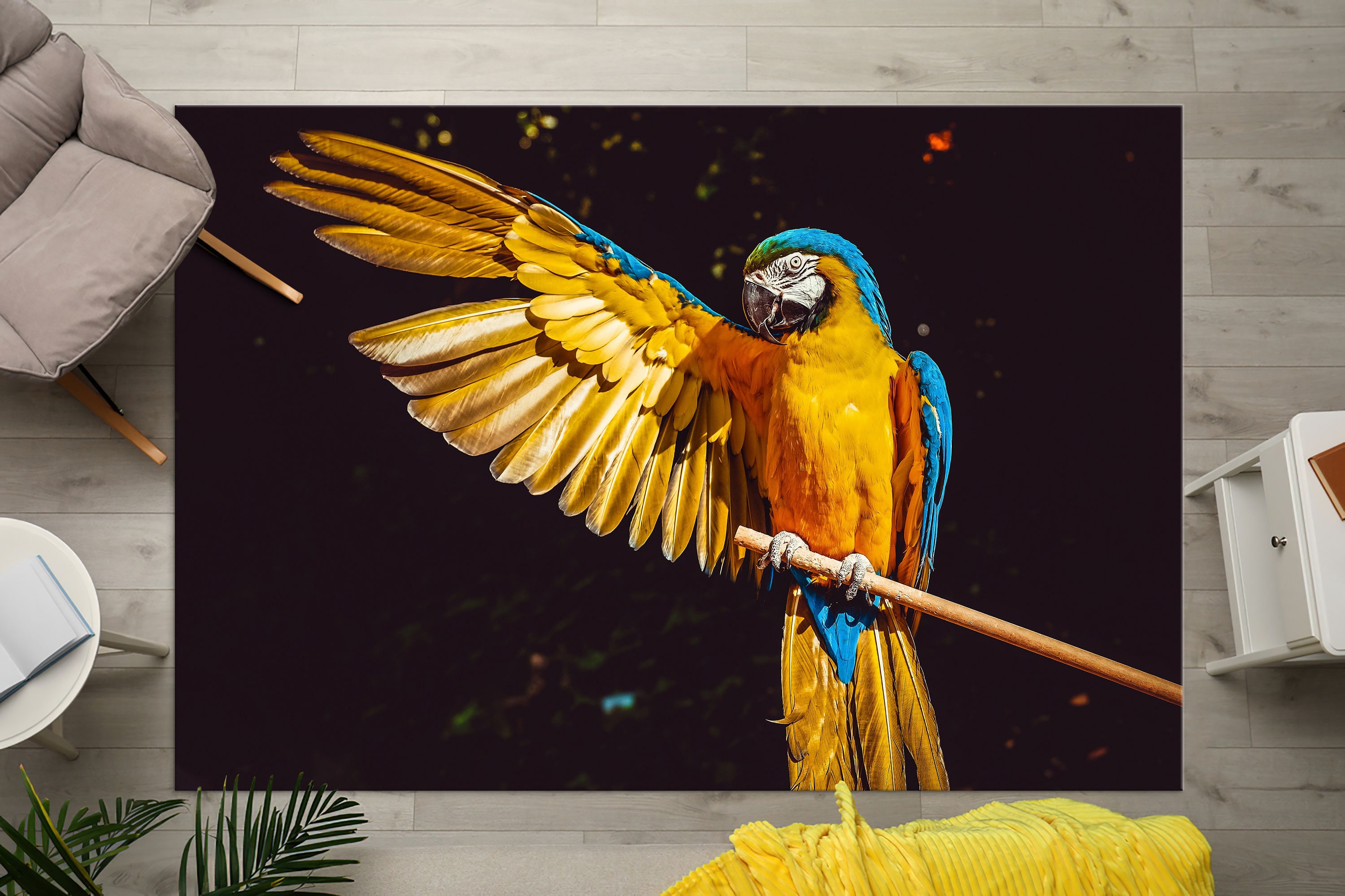 Parros Rugs Parrot Rugs, Bird Rugs, Contemporary Rug, Animal Rug, Saloon Rug ...