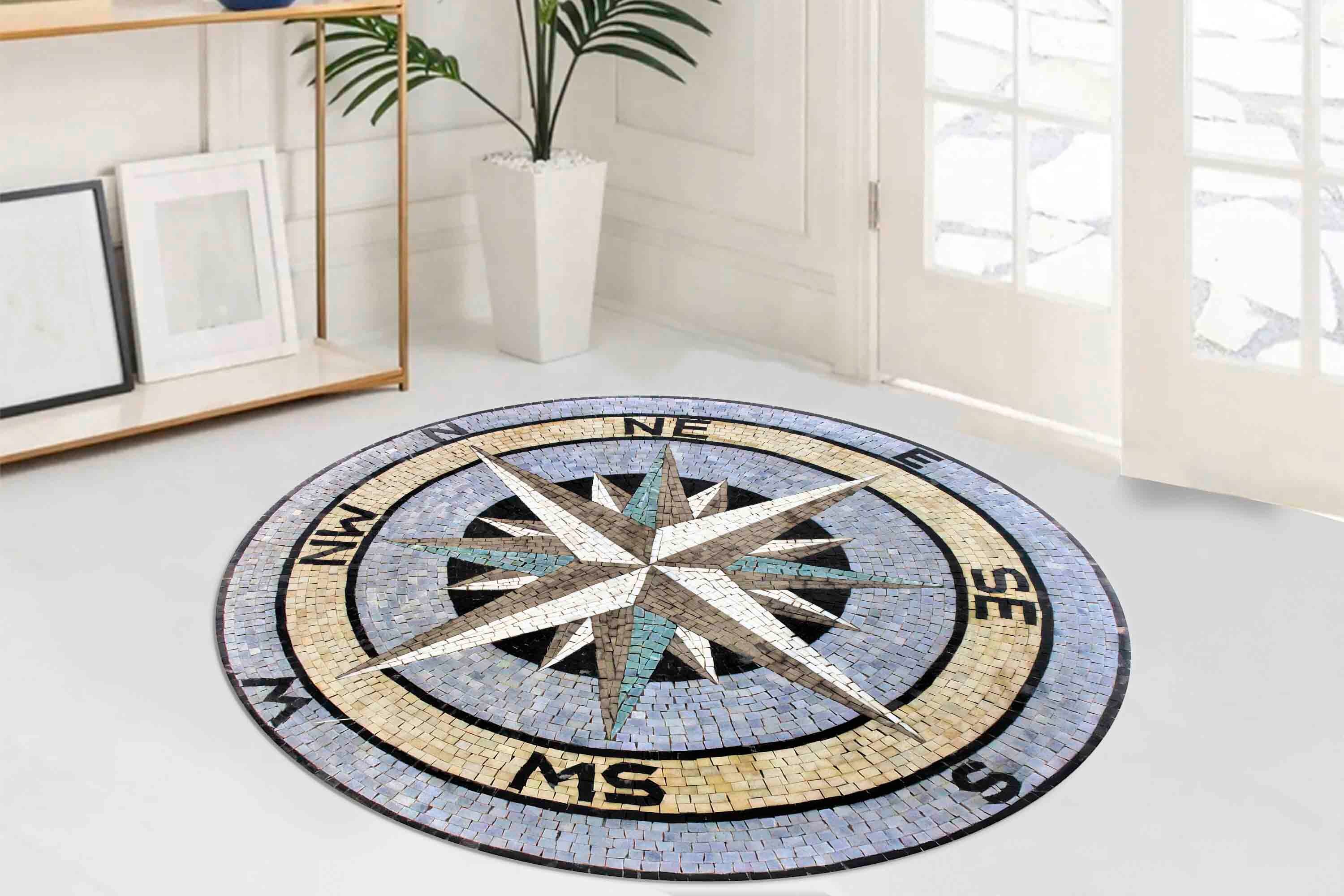 Compass Rugs, Round Rugs, Trendy Rugs, Modern Rug, Nursery Rug, Small ...