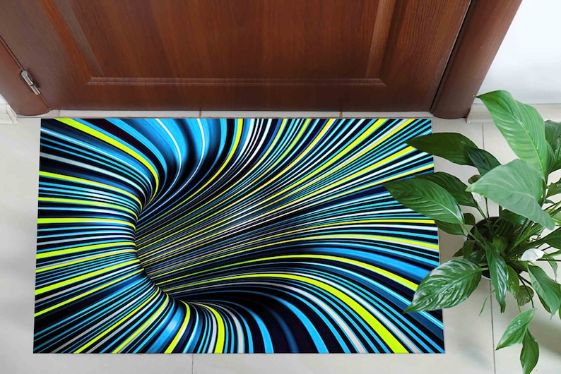 3D Optical Illusion Rug, Modern Printed Vortex Design, Anti-slip - Etsy