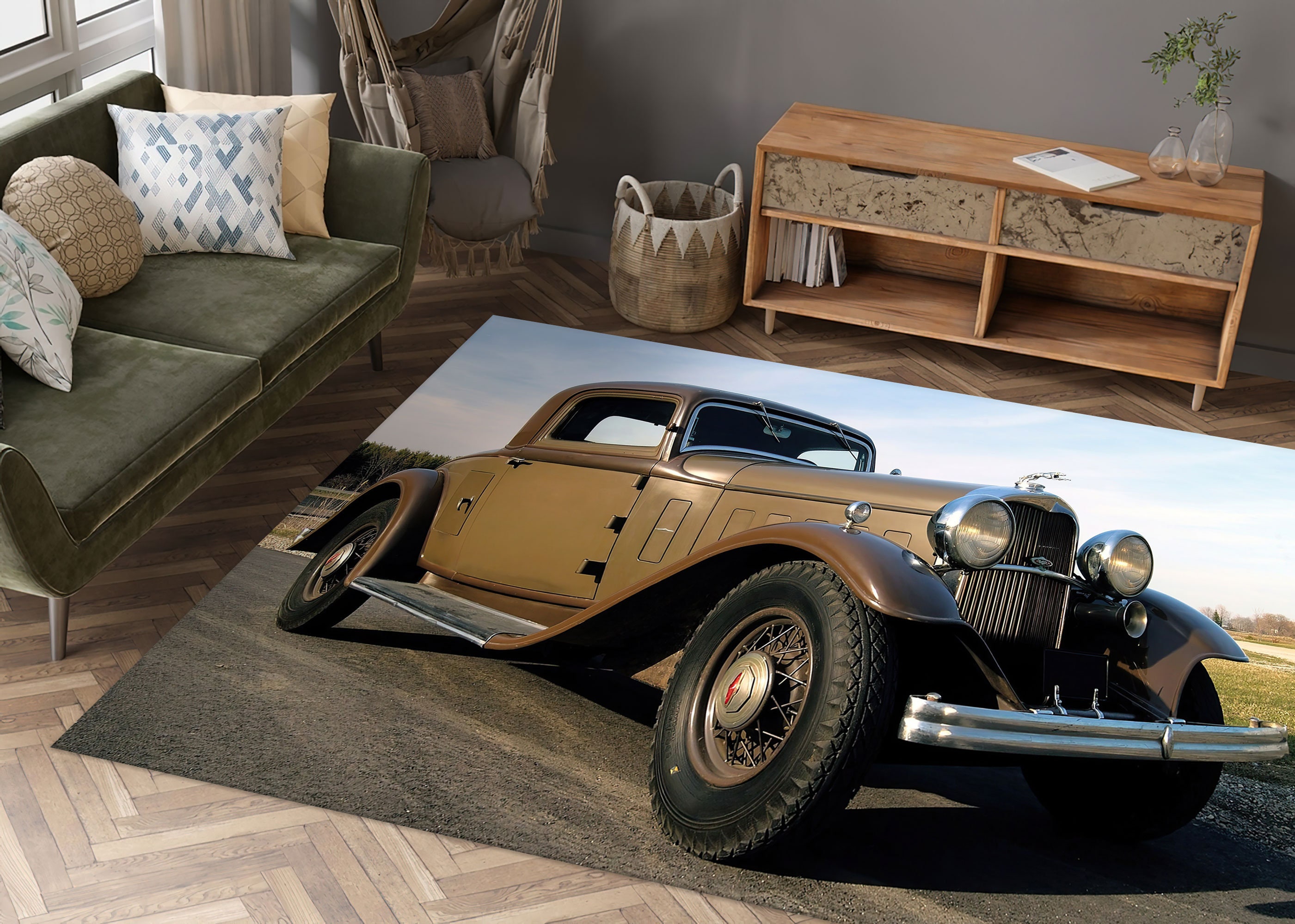 Car Rug Pattern Vintage Car Rugs, Retro Car Rug, Classic Car Rugs, Car Rug, Gift for ...
