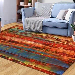 Gerhard Richter Masterpiece Rugs, Gerhard Richter Rug, Masterpiece Rugs, Famous Rug,Abstract Rug, Kitchen Rug, Non Slip Rug, Home Decor Rug, image 1
