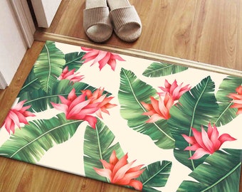 Boho Rug, Bohemian Rugs, Coastal Rugs, Floral Rugs, 3D Printed Rug, Salon Decor Rug, Entry Rug, Classic Rug, Accent Rug,