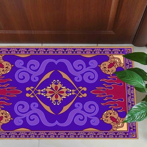 Aladdin's And Flying Carpet Rugs, Flying Carpet Rugs, Aladdin Rug, Modern Rugs, Salon Decor Rug, Entryway Rug, Patterned Rug,Gift For Home image 12