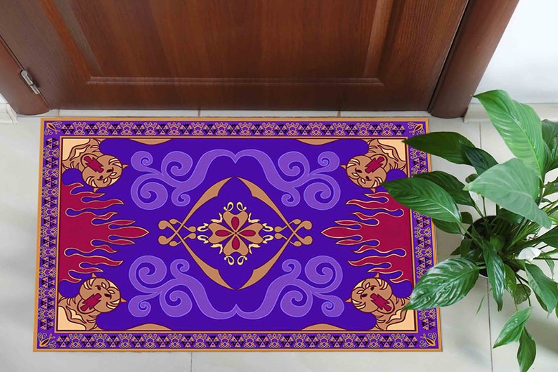 Aladdin's And Flying Carpet Rugs, Flying Carpet Rugs, Aladdin Rug, Modern Rugs, Salon Decor Rug, Entryway Rug, Patterned Rug,Gift For Home image 12