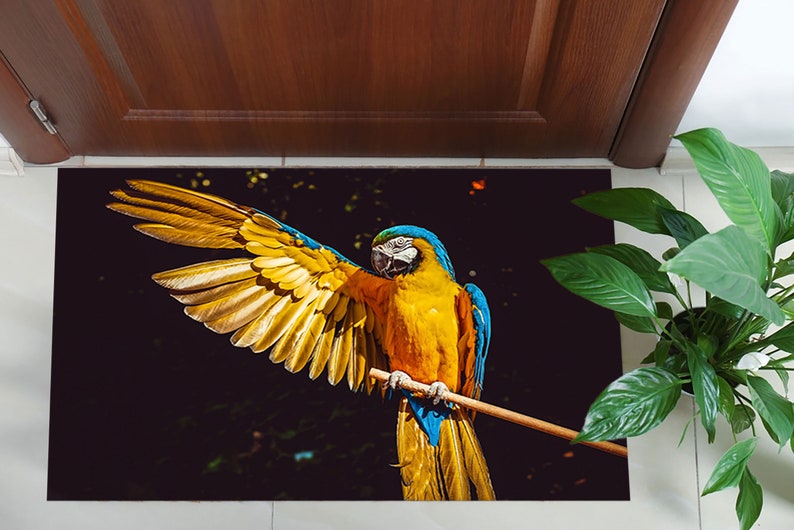 Vasa Parrot Rug Parrot Rugs, Bird Rugs, Contemporary Rug, Animal Rug, Saloon Rug ...