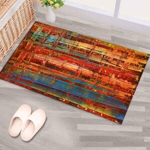 Gerhard Richter Masterpiece Rugs, Gerhard Richter Rug, Masterpiece Rugs, Famous Rug,Abstract Rug, Kitchen Rug, Non Slip Rug, Home Decor Rug, image 7