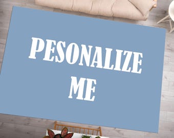 Personalized Printed Rug: Modern Vintage Style, Anti-Slip Area Rug
