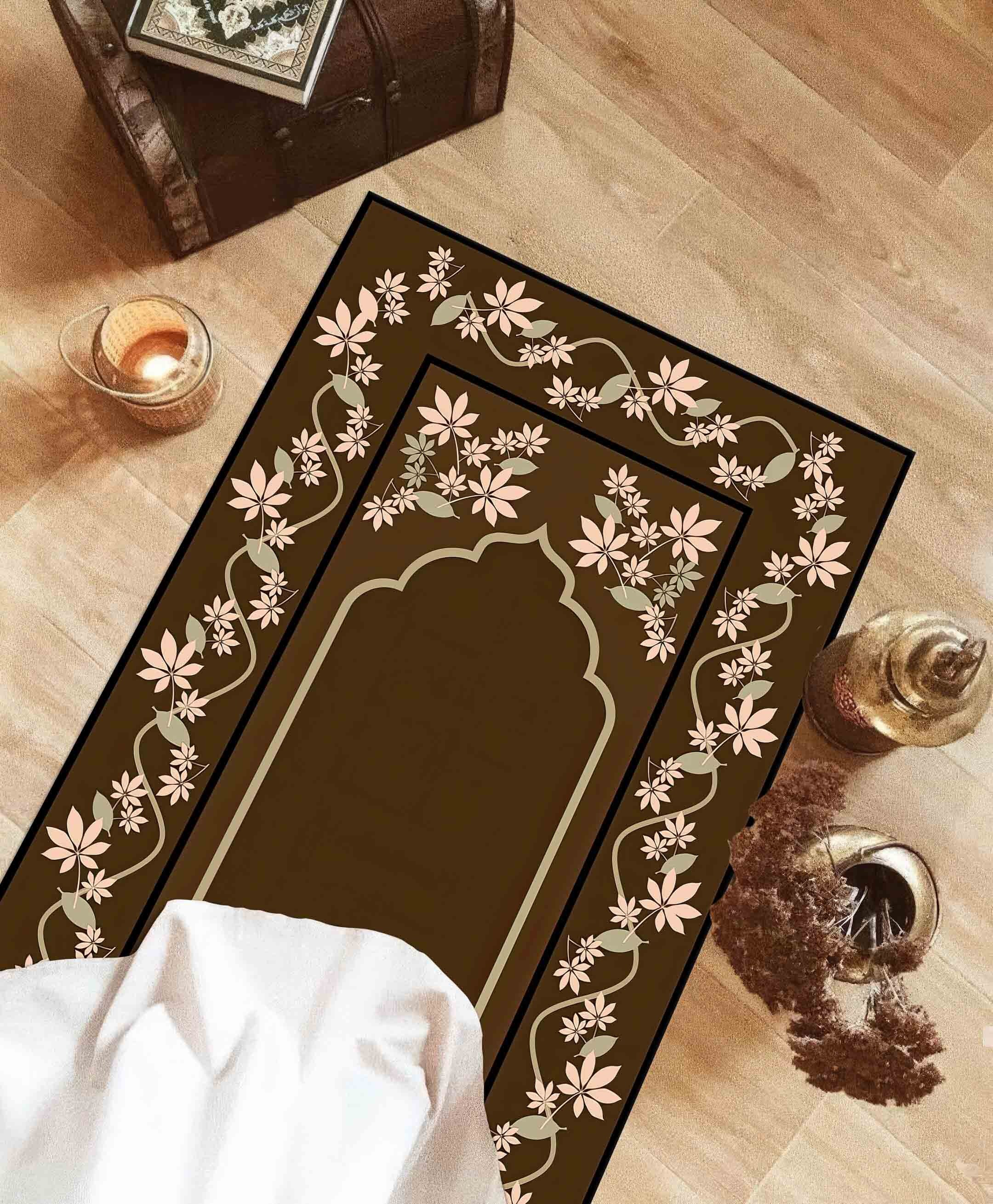 Prayer Rug Basic Brown Brown Prayer Rug, Beige Prayer Rug, Religious Rug, Muslim Home Rug ...