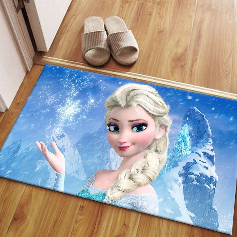 Elsa Rug: Frozen Queen Print, Kids Bedroom Decor - Etsy