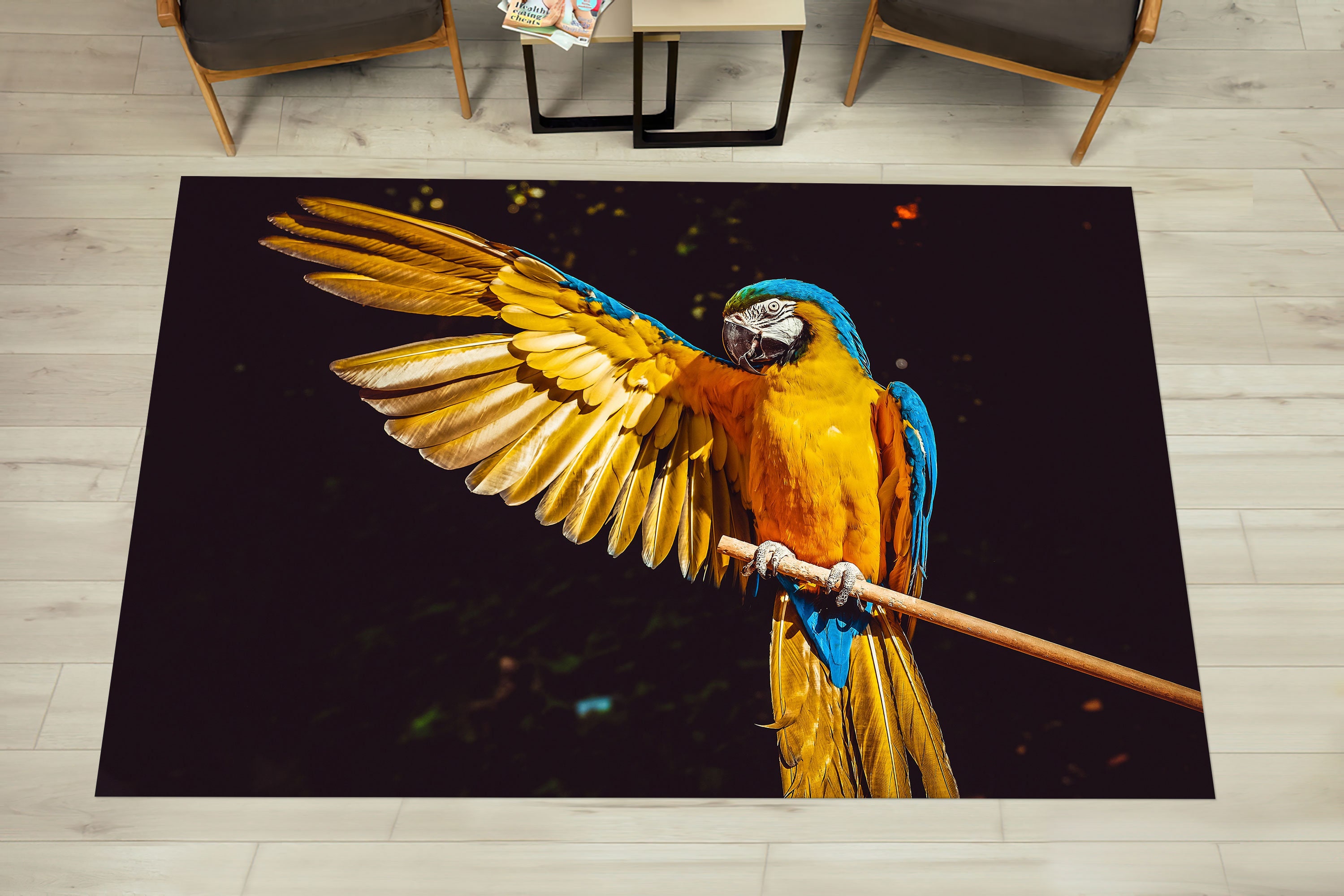 Parros Rugs Parrot Rugs, Bird Rugs, Contemporary Rug, Animal Rug, Saloon Rug ...
