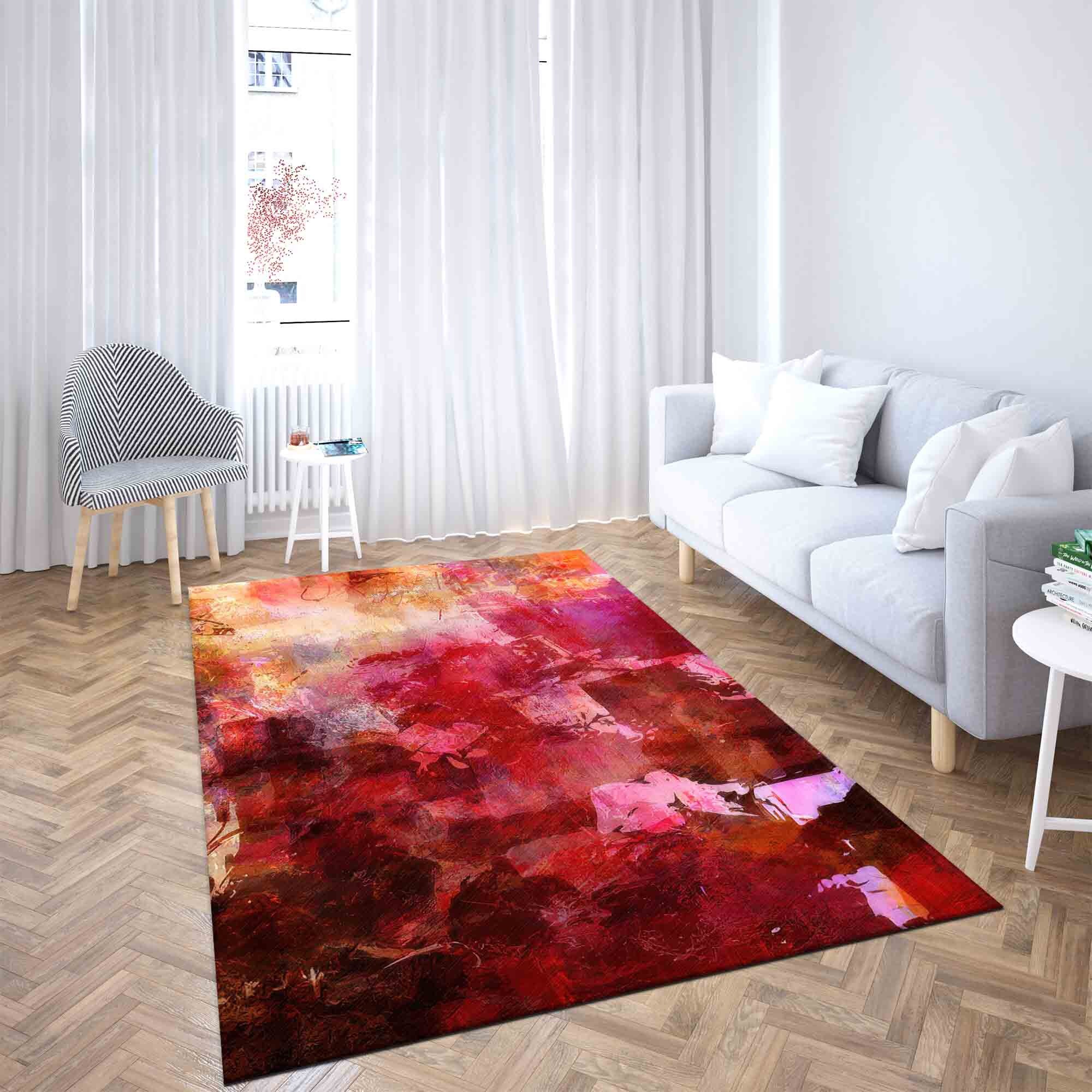 Plaster Rug Colorful Plaster Rugs, Pink Rug, Yellow Rugs, Modern Rugs, Entryway Rug ...