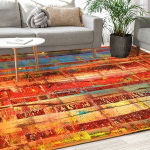 Gerhard Richter Masterpiece Rugs, Gerhard Richter Rug, Masterpiece Rugs, Famous Rug,Abstract Rug, Kitchen Rug, Non Slip Rug, Home Decor Rug, image 3
