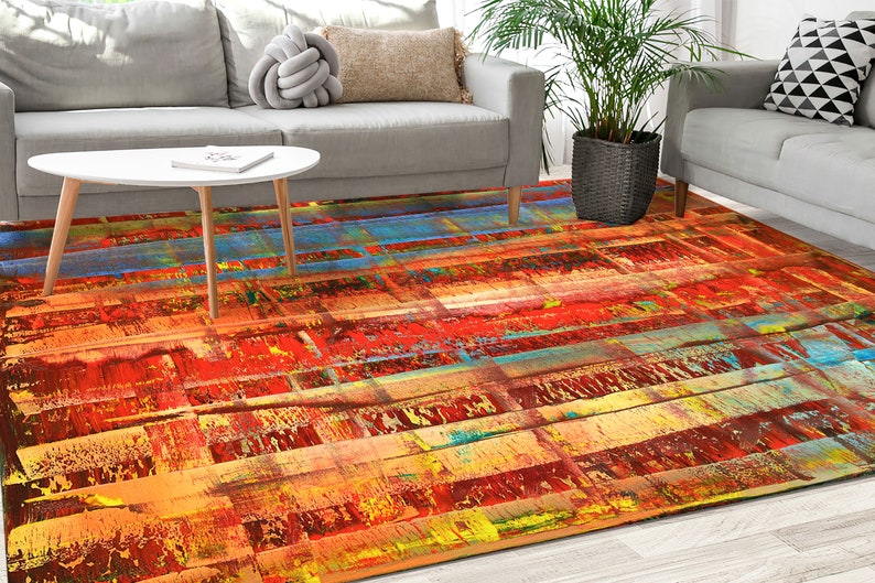 Gerhard Richter Masterpiece Rugs, Gerhard Richter Rug, Masterpiece Rugs, Famous Rug,Abstract Rug, Kitchen Rug, Non Slip Rug, Home Decor Rug, image 3