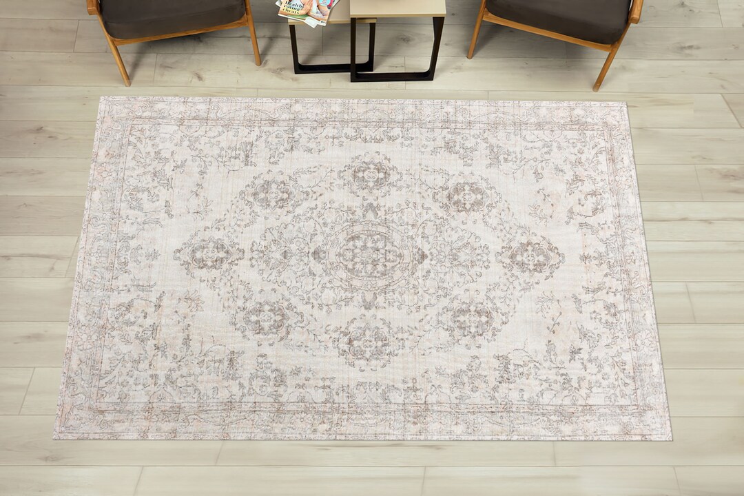 Vintage Style Rug, Faded Rugs, Antique Design Rug, Floral Rugs ...