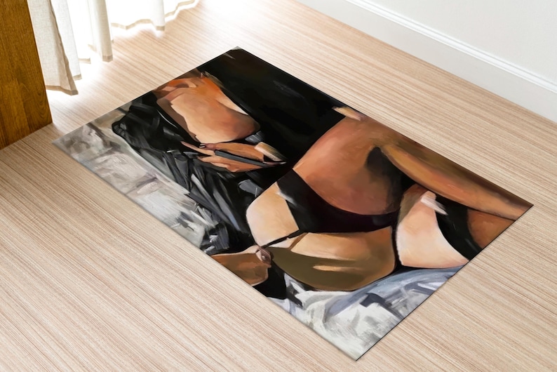 Linger Rug Gift Rug, Personalized Rug, Custom Rug, Washable Rug, Non Slip Rug ...