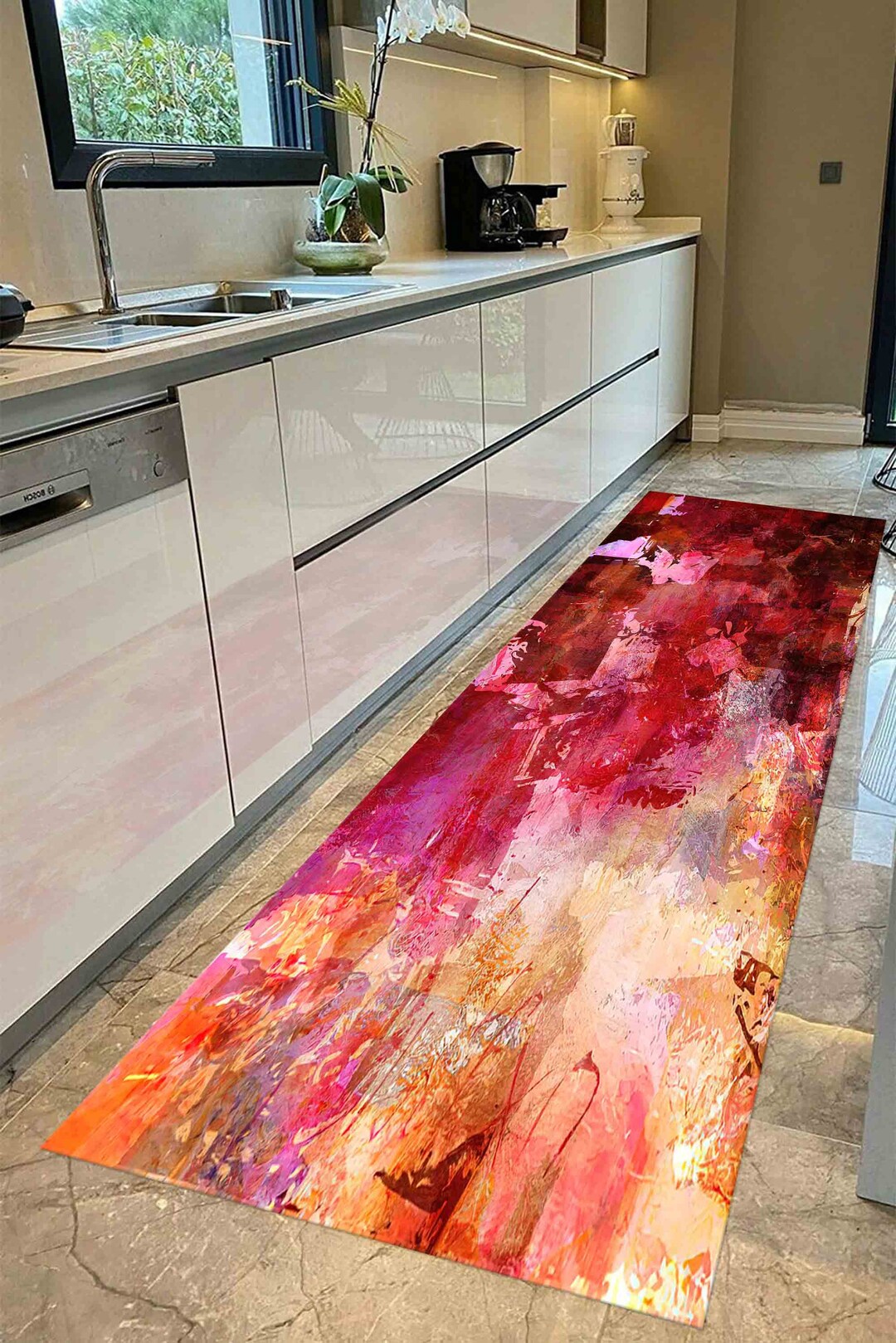 Plaster Rug Colorful Plaster Rugs, Pink Rug, Yellow Rugs, Modern Rugs, Entryway Rug ...