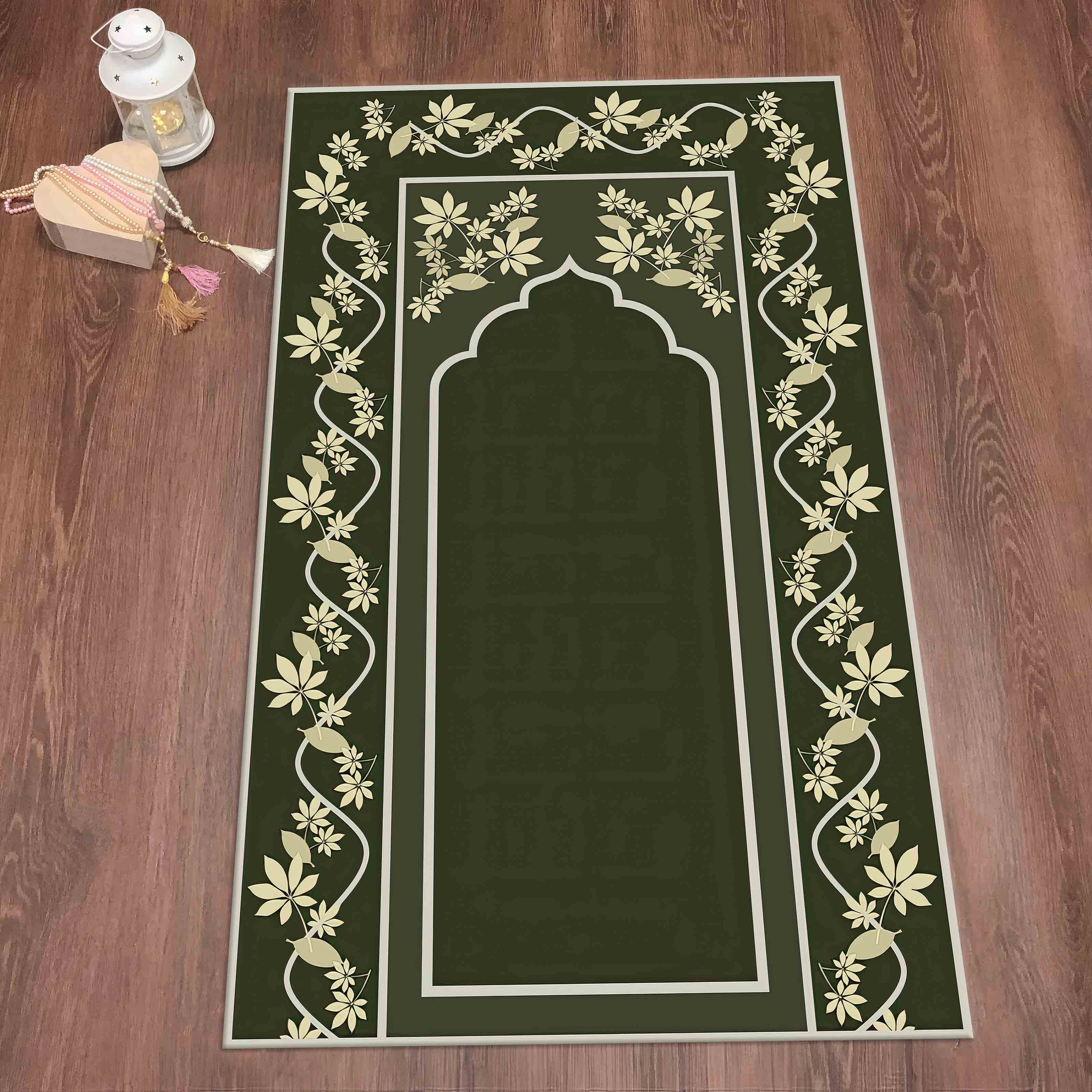 Green Prayer Rug, Beige Prayer Rug, Spiritual Rug, Islamic Rug, Mosque ...