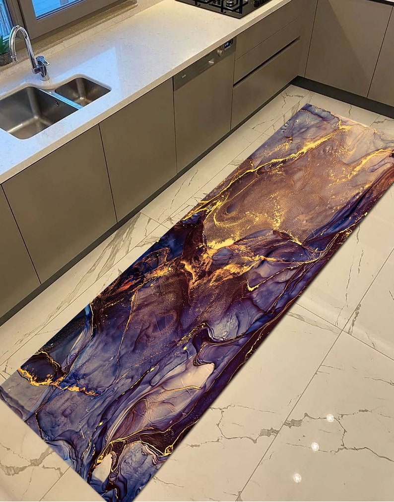 Purple and Gold Marble Rug, Purple Marble Rugs, Luxury Marble Rugs ...