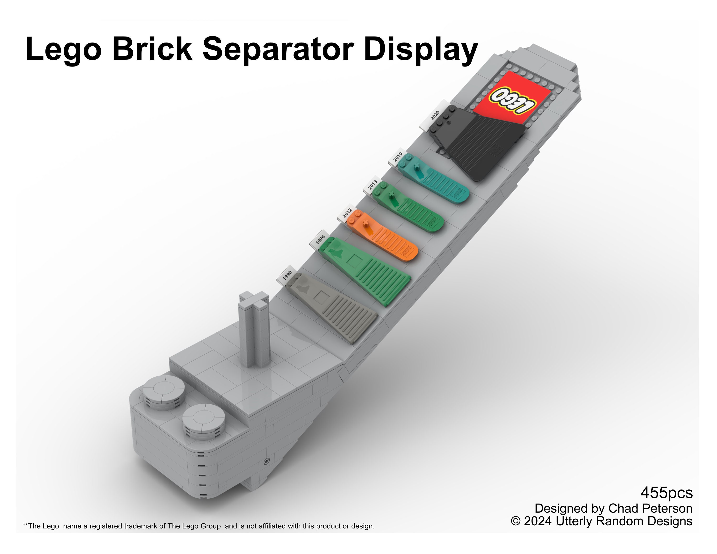 Giant Brick Separator Display Lego MOC Building Instructions Etsy