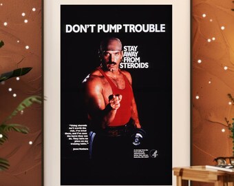 Jessie Ventura Anti-Steroids Poster | Motivational Gym Art