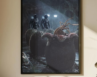 Alien Xenomorph Poster | Sci-Fi Horror Wall Art | Ridley Scott Movie Print