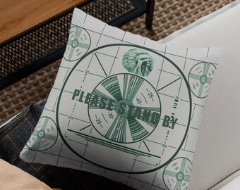 Fallout New Vegas Pillow, Please Stand By TV Test Pattern, Game Room
