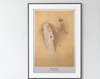 Florence Nightingale &quot;The Call&quot; Poster: Vintage Nurse Art Print