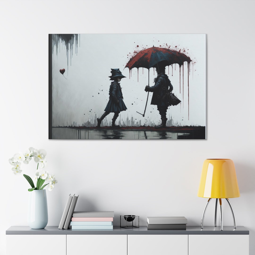 Canvas Wrap With Street Art Graffiti Stencils Political Etsy