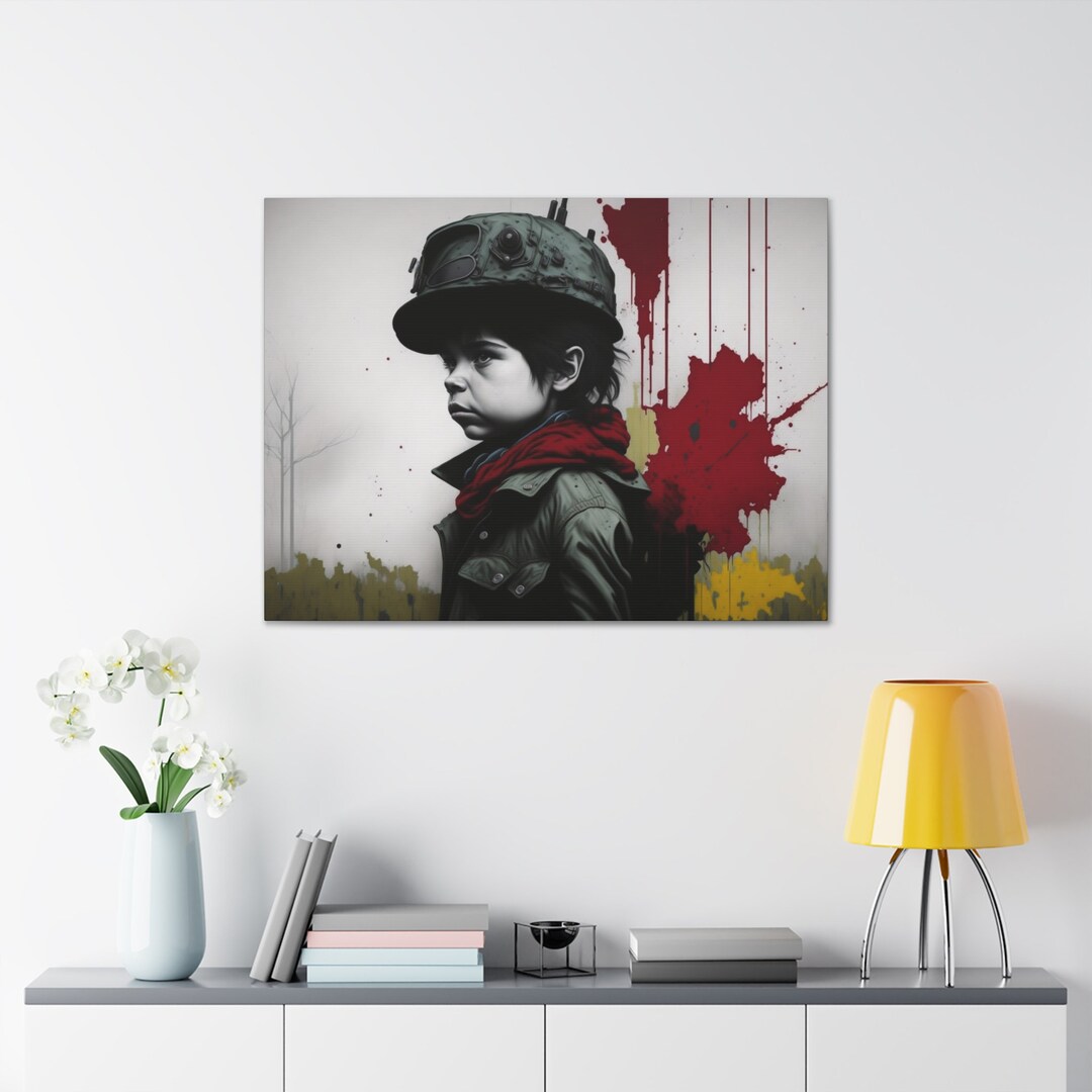 Canvas Wrap With Street Art Graffiti Stencils Political Etsy