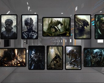 Alien Xenomorph Digital Download | Bundle of 10 High-Res Movie Images