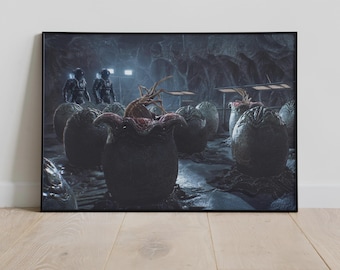 Alien Xenomorph Poster | Sci-Fi Horror Wall Art | Ridley Scott Movie Print