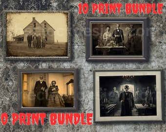 Impresiones de fantasmas: Collage fotográfico victoriano de terror (Descarga digital)