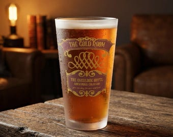 Copo Gold Room, 473 ml (16 oz), acabamento fosco, com lembranças do filme O Iluminado.