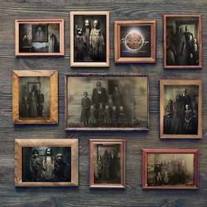 Spooky Ghost Digital Prints, Scary Halloween, Digital Collage | Antique Scrapbook | Journal Decorations