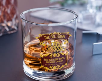 Copo de uísque The Gold Room | Lembrança do Hotel Overlook de 300ml