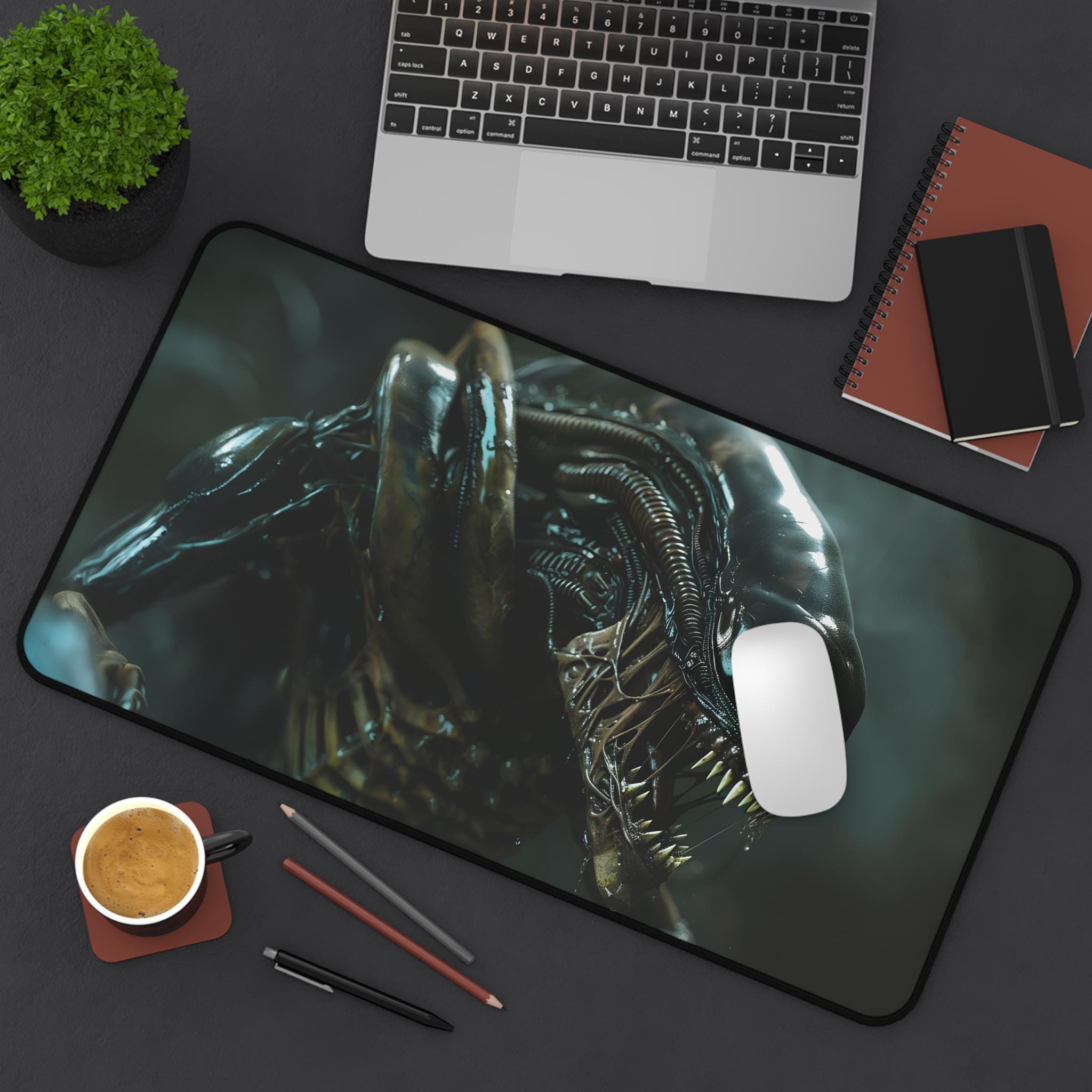 Alien Xenomorph Desk Mat: Sci-fi Gaming Mousepad - Etsy