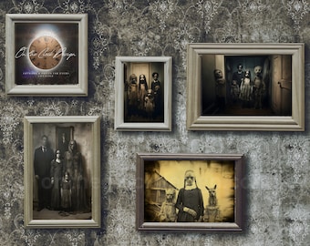 Creepy Vintage Ghost Photos: Asylum Prints Collage (Digital Download)