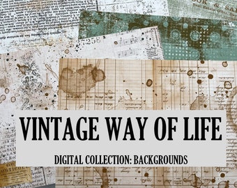 Digital collection: Vintage way of life, backgrounds