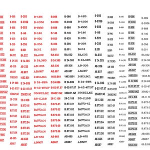Rub-on Just Numbers