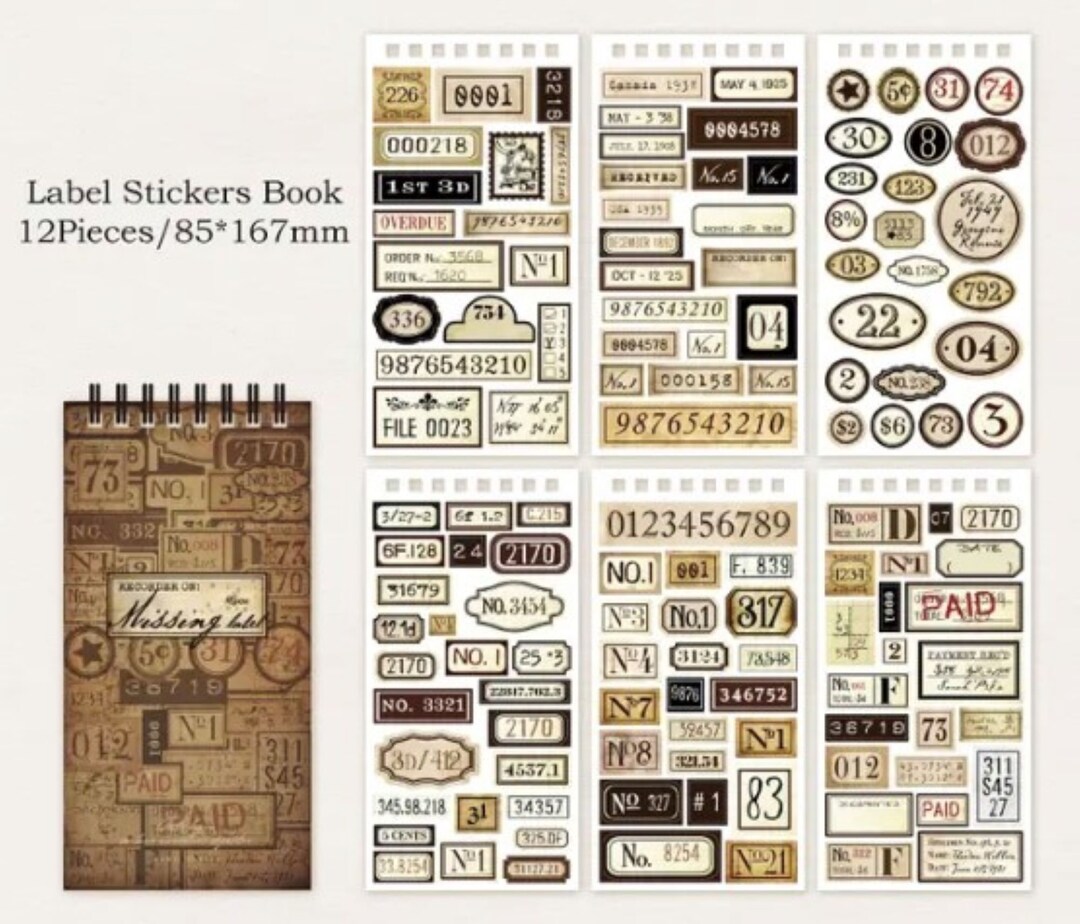Label Sticker Book Sign LABEL Sticker Book - Etsy