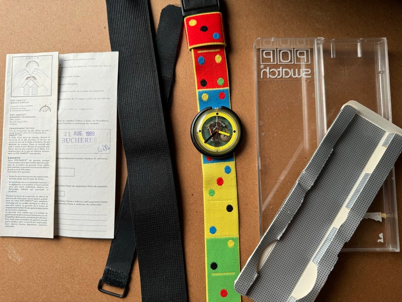 80s POP Swatch in Box - Etsy