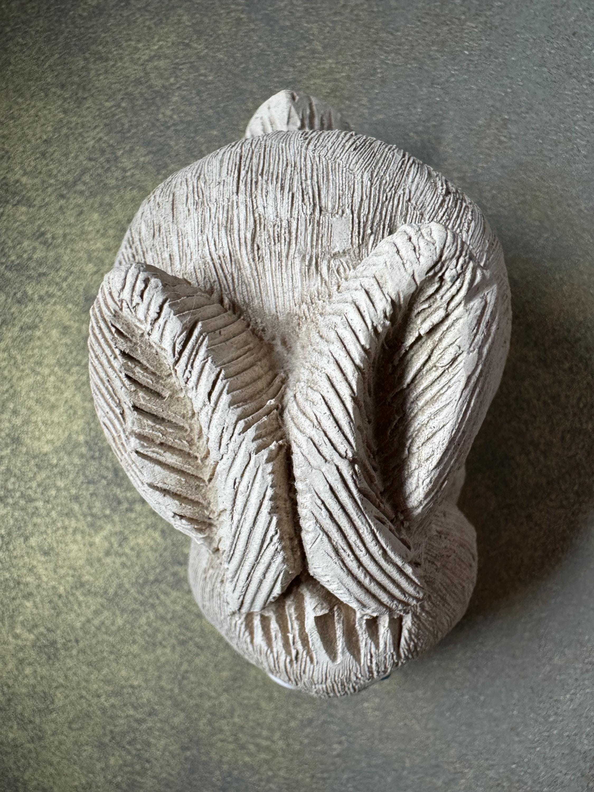 Geo Rabbit Pottery Groovy Textured Pottery Bunny - Etsy