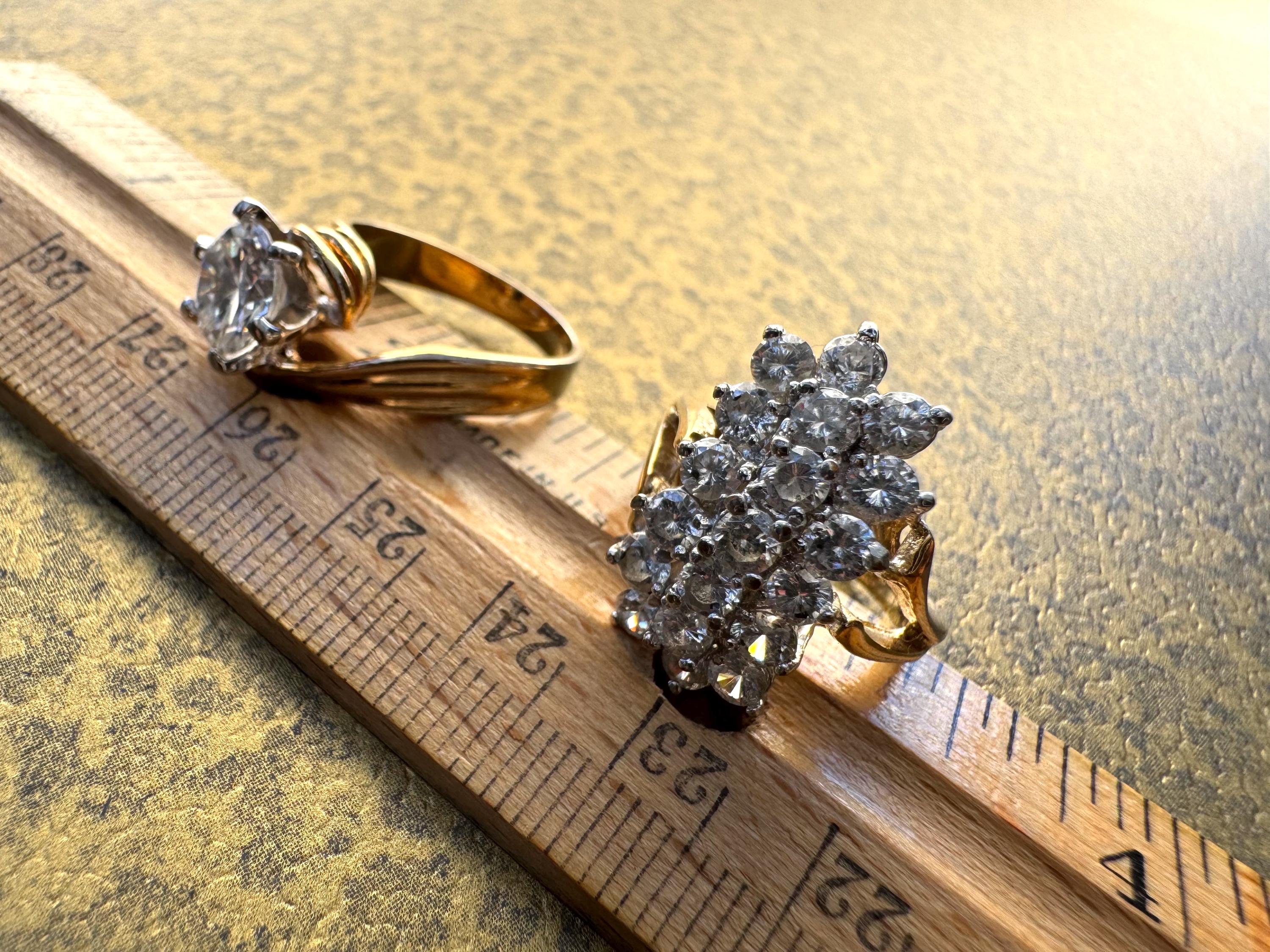 Pair of Bling Rings - Etsy
