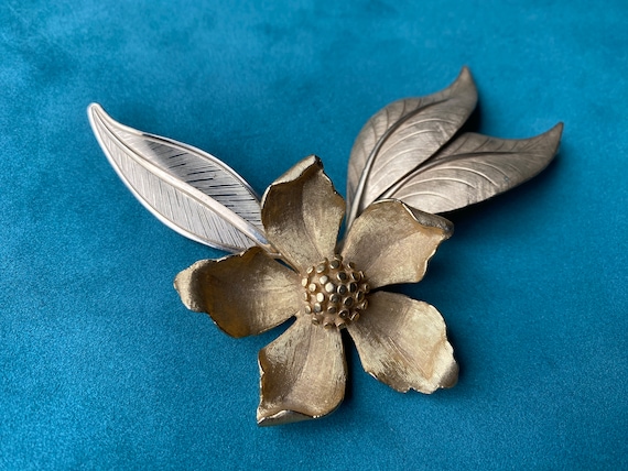 Trio of Floral Brooches - image 1