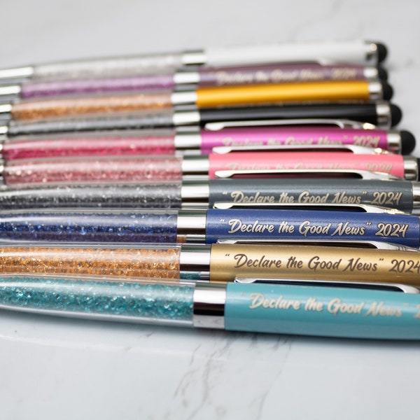 Declare the Good News Convention Pens | JW 2024 Convention Pens | Spanish and English Pens | Single Pen | JW Glitter Stylus Pen |Pre-Order