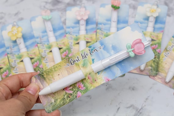 Best Life Ever Floral Pen Set | Flower pen with card of floral background | Regalo para Hermanas | jw pen