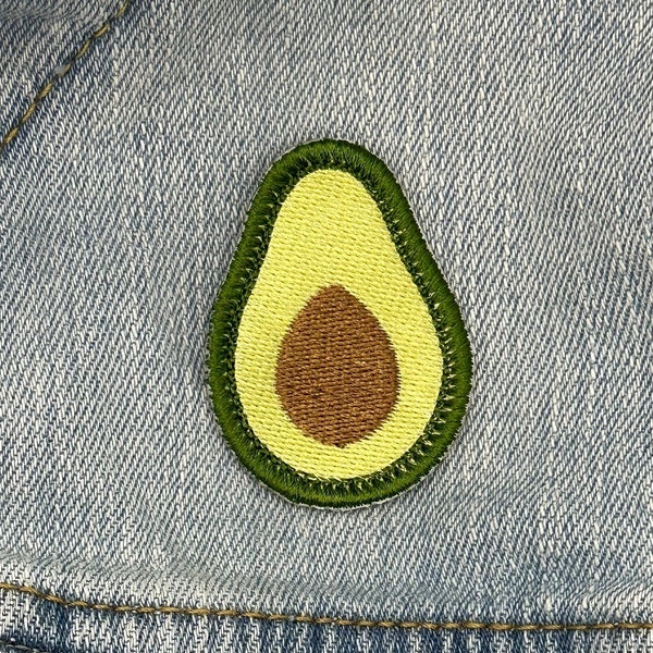 Embroidered Avocado Patch