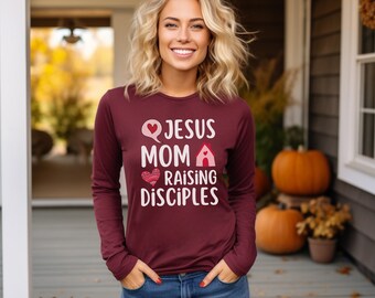 Christian Sweatshirt Homeschool Mom Sweatshirt Jesus Sweatshirt Homeschooling Mama Motherhood Ministry Homestead Mom Blessed Mom Religious