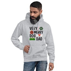Sweater met capuchon en zeer vrolijke hondenvader | Sweater voor vader van een hond | Hondenliefhebbersweater | Cadeau vader hond | Trui met hondenuitlaatservice | Beste hondenvader